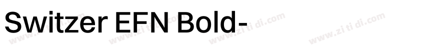 Switzer EFN Bold字体转换
